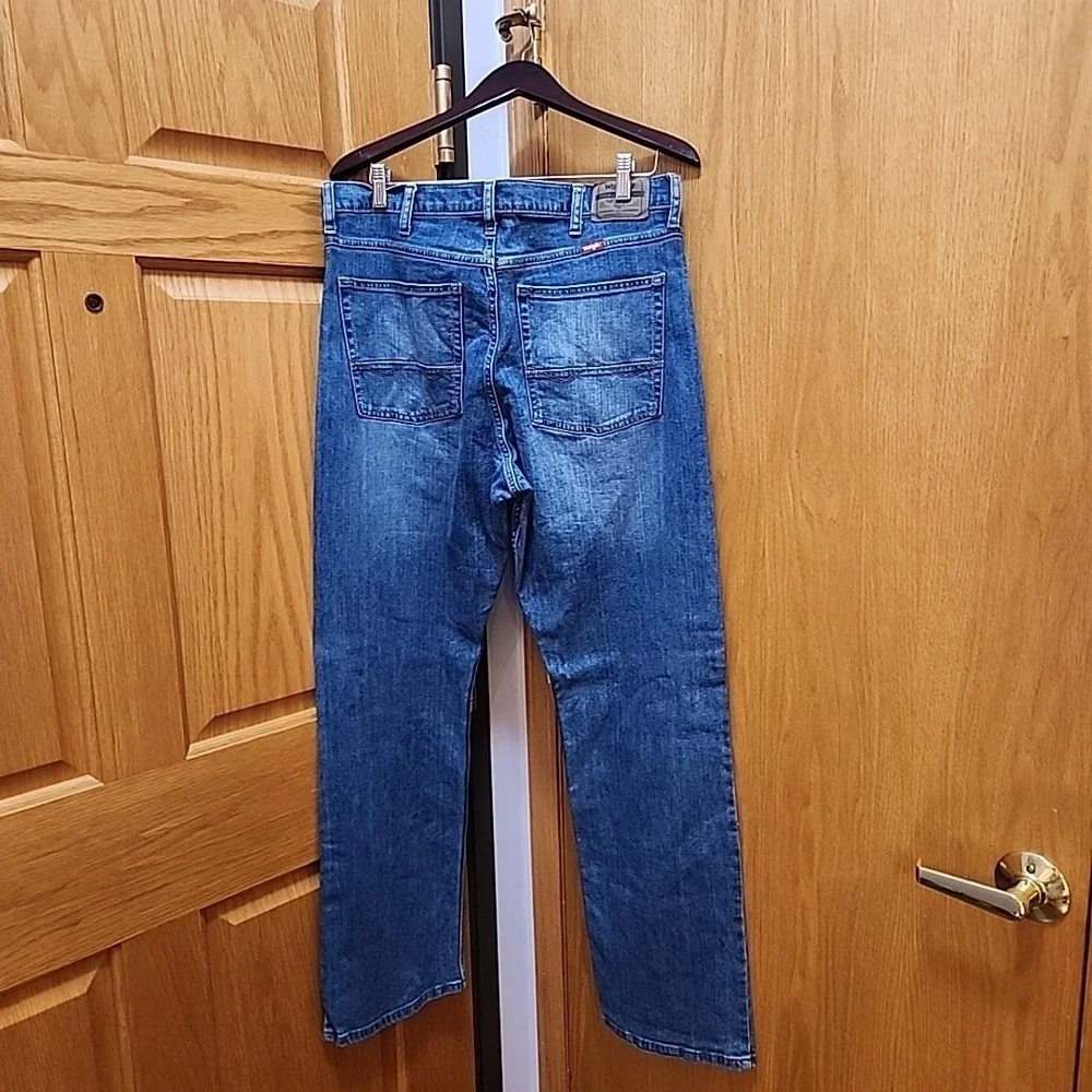 Wrangler Jeans Premium Quality Men Relaxed Boot 34×32 Blue Denim - Picture 5 of 10